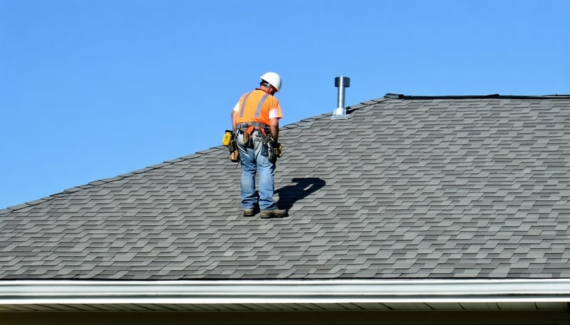 Licensed contractor providing roofing services